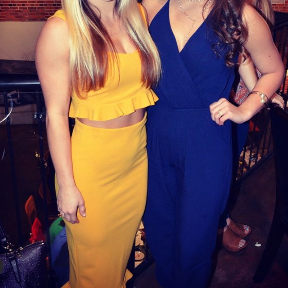 Yellow two piece set from boutique